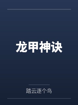 龙甲神诀by踏云逐个鸟
